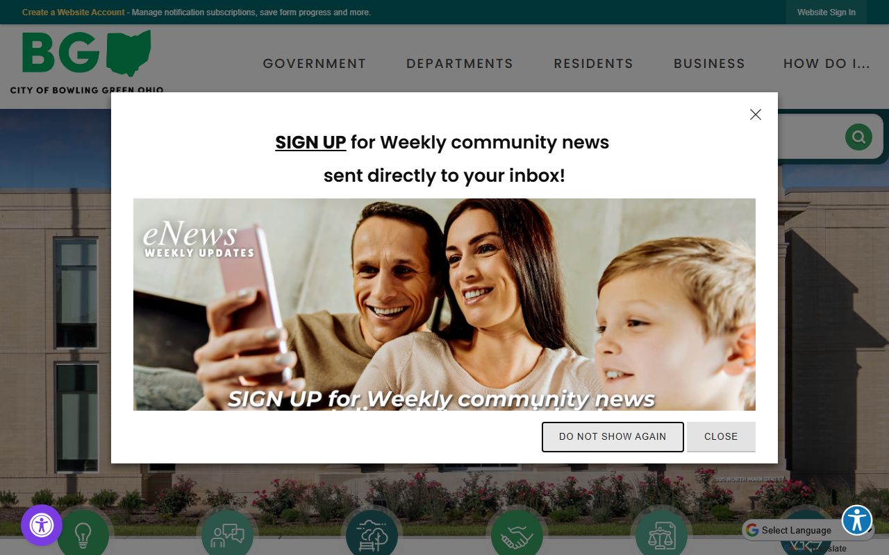 Bowling Green phone directory city website